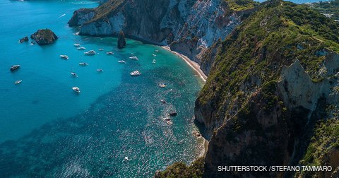 Spiaggia di Frontone Beach, ponza island