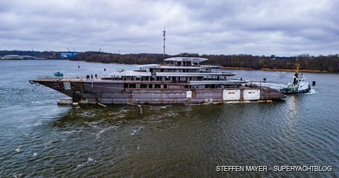 First look at 102m Lurssen superyacht JASSJ as she launches in Germany ...