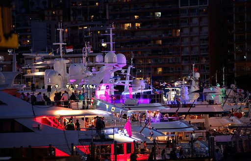 yachts on the dock at port hercules