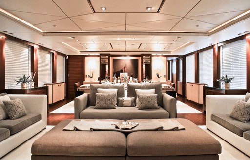 Main salon onboard MY Alalya