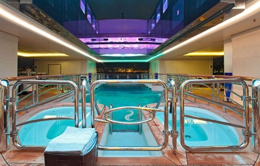 Superyacht SERENE's swimming pool