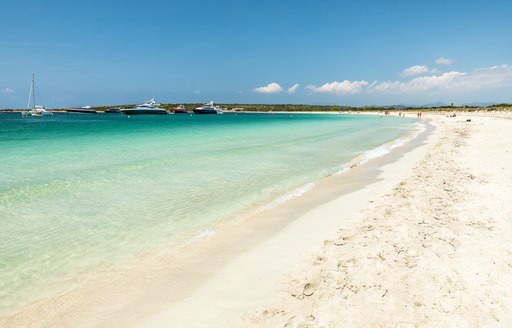 Espalmador island. A tiny Balearic island that lies between Ibiza and Formentera with beautiful S'Alga beach. Spain.