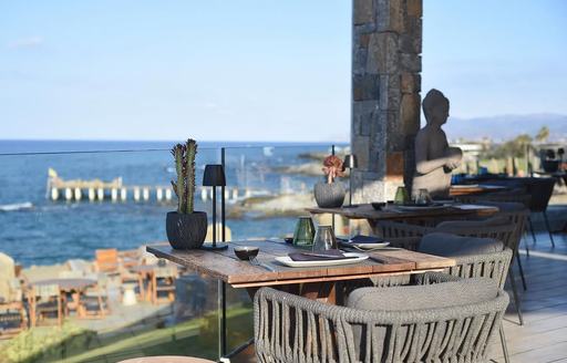 Buddha Bar Beach Crete dining area outdoor