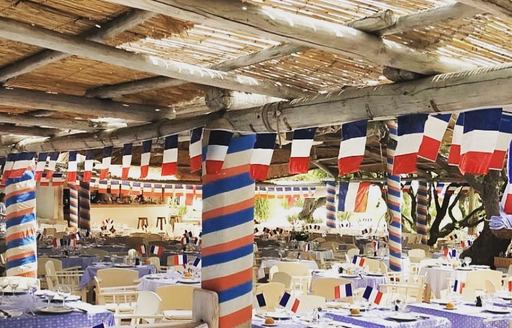 Club 55 St Tropez dining area