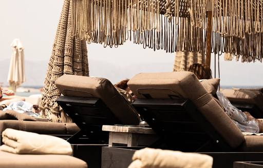 Ronda Bar Rhodes beach loungers