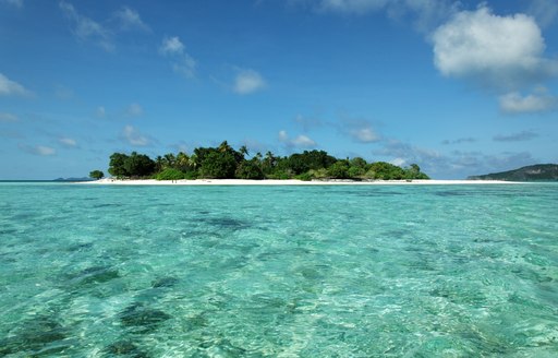 deserted tropical island in Papua New Guinea