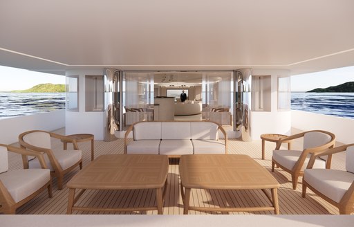 Charter yacht ELENI seating area