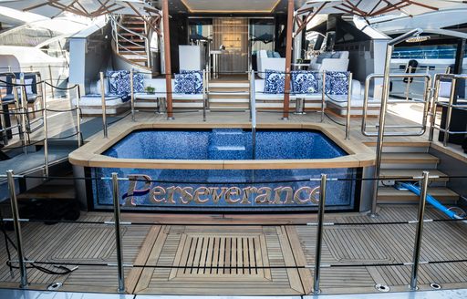 Superyacht charter PERSEVERANCE deck Jacuzzi