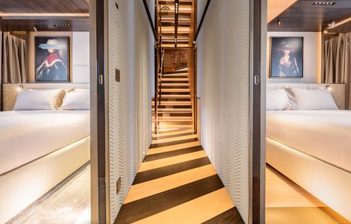 Superyacht charter RAJA² interior corridor