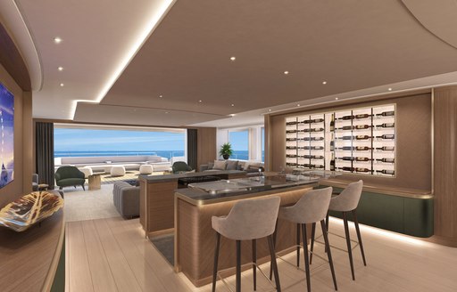 Interior renderings for superyacht ULTRA G 