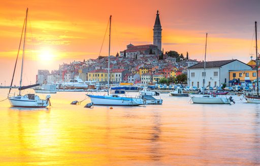 Beautful town of Rovinj in Croatia