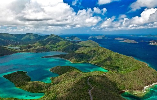 Beautiful landscapes in US Virgin Islands