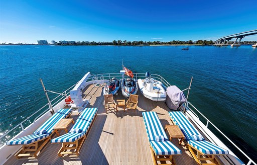 Charter yacht EL REY exteriors and sun loungers