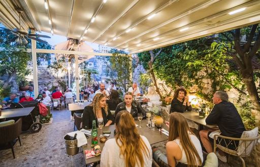 Paradise Garden Hvar outdoor dining area