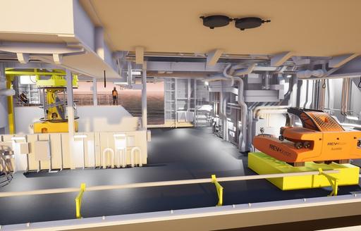 Superyacht charter REV OCEAN interiors with equipment