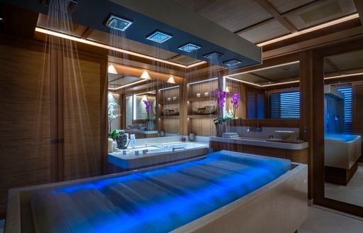Treatment room onboard charter yacht FLYING FOX