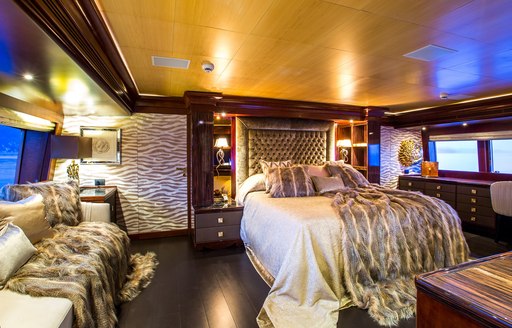 the master cabin of luxury yacht ABILITY