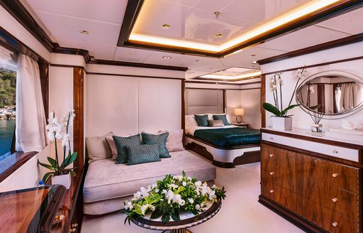 Charter yacht DILARA guest cabin