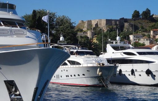 Superyachts on display at MEDYS 2014 in Nafplion