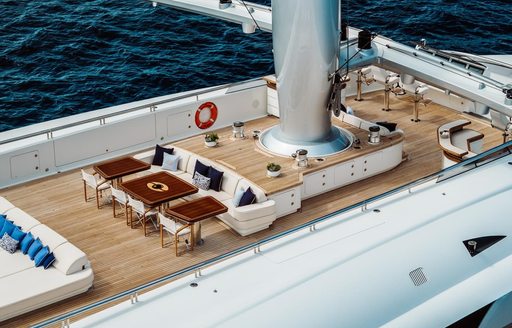 Charter yacht BLACK PEARL exterior deck space