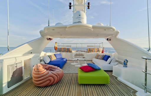 Superyacht Bunker's exterior decks