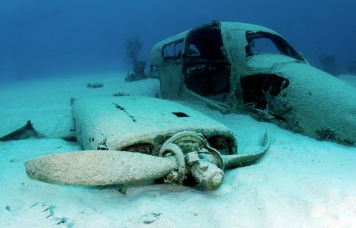 Wreck dive site in the Abacos