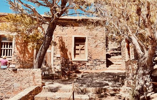 Historic architecture on Spinalonga Island