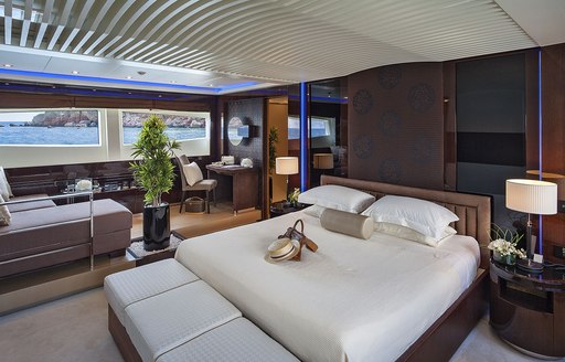 spacious master suite on board 'My Toy'