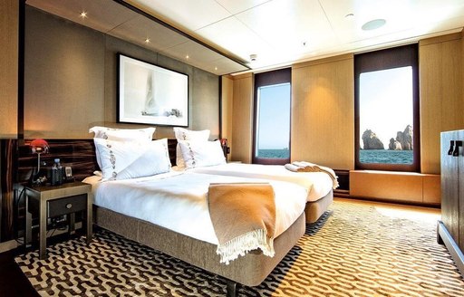 Suite on board charter yacht HALO