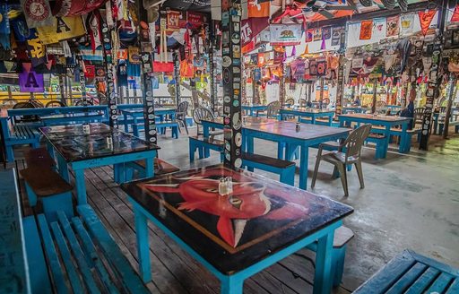 Foxy's Bar British Virgin Islands interior