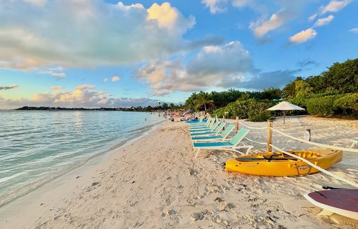 Turks & Caicos - Sapodilla Bay Beach loungers