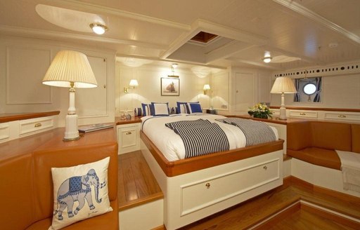 Stateroom onboard sailing yacht GERMANIA NOVA