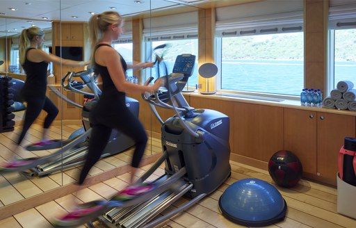 Gym onboard MY Victoria del Mar