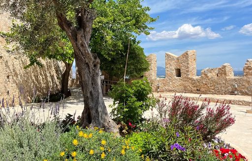Bourtzi Castle Nafplio inside garden