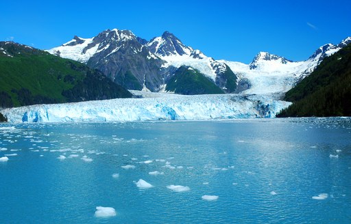 Mountains in the distance in Alaska