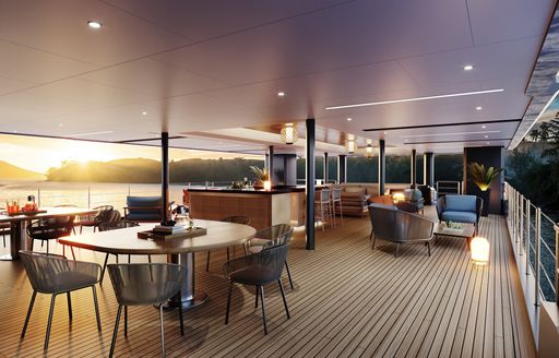 Charter yacht AFTER YOU exterior seating areas