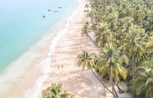 Myanmar - Ngapali Beach aerial view
