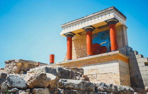 Ground view of the Palace of Knossos