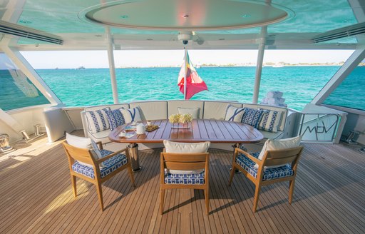 Charter yacht VICTORIA DEL MAR exteriors and seating