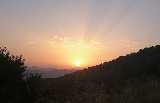 Malaga - Montes de Málaga Natural Park sunset landscape
