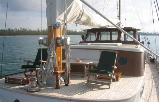 The perfect spot to sunbathe on charter yacht 'Sea Diamond'