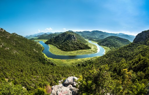 little river running through the countryside in Montenegro 