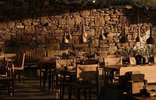 Mykonos - Alemagou dining area