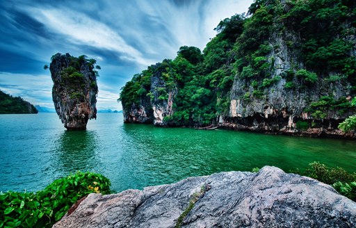 Atmospheric James Bond Island near Phuket, Thailand