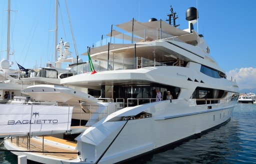 Baglietto were present at the 2014 Cannes Yachting Festival