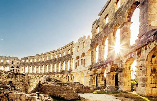 Roman amphitheatre in Pula, Croatia