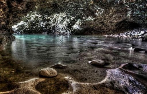 Animal Flower Cave Barbados water