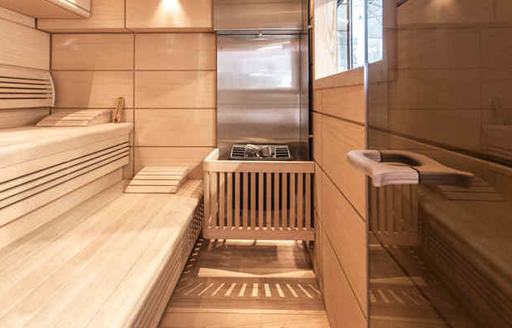 Sauna onboard MY Amadeus I