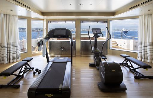 Gym onboard MY Madsummer