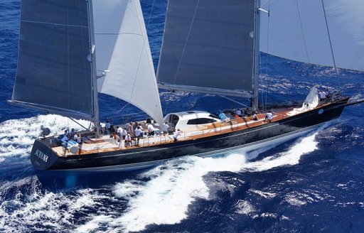 charter yacht SOJANA underway on a luxury yacht charter